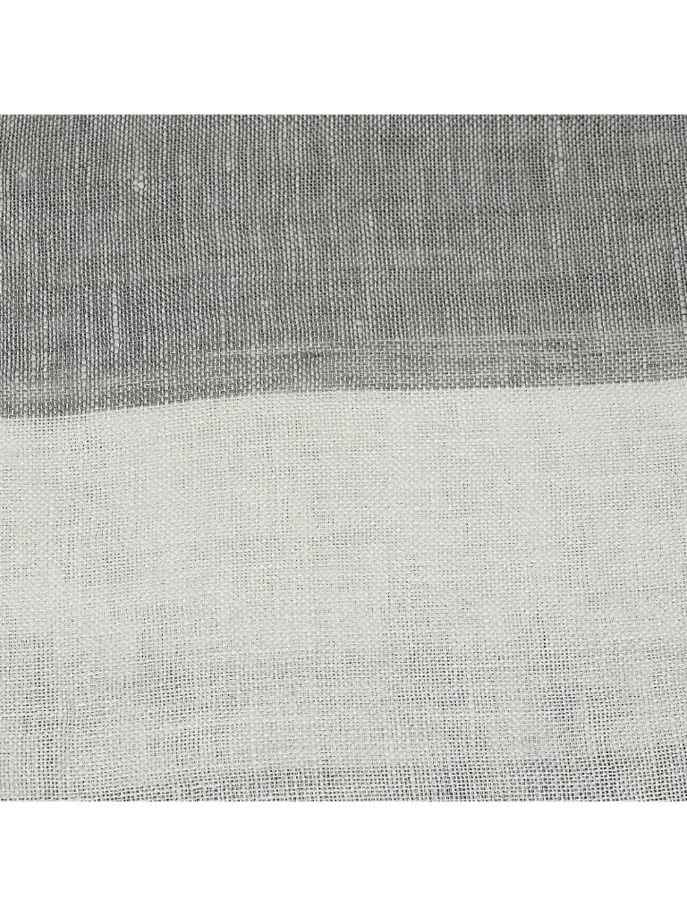 Pottery Barn Awning Stripe Sheer Drape One Panel 50x84 Gray White Linen NEW